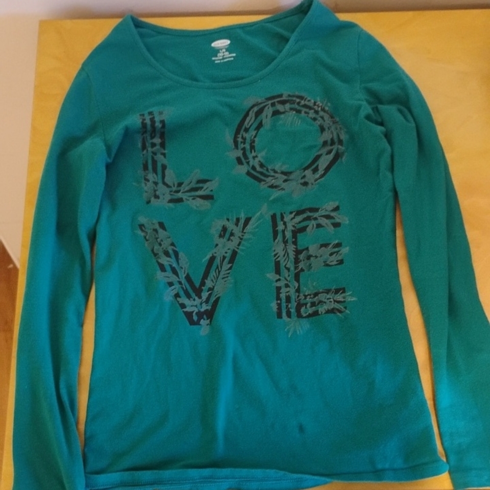 Teal Long Sleeve Kids Tee